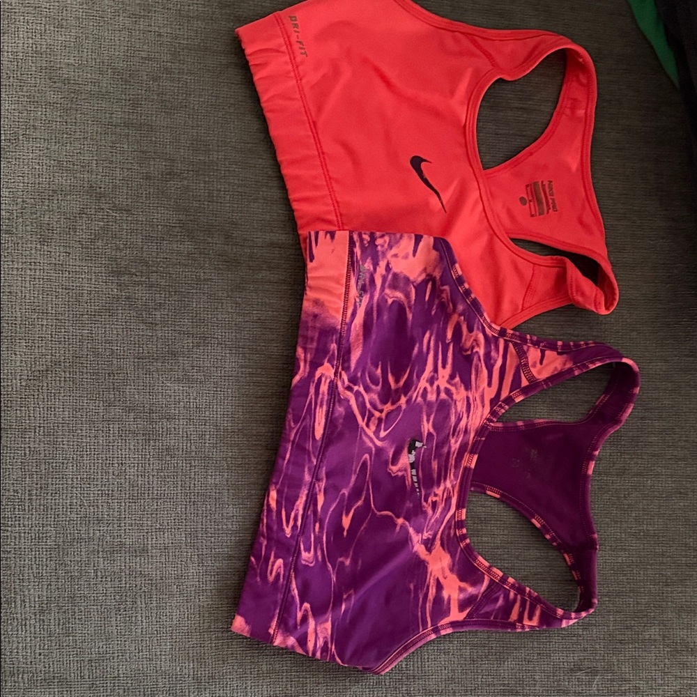 Nike Pro Tops - Red and Purple